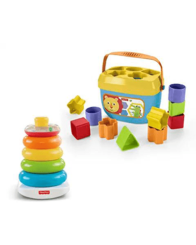 Fisher-Price Rock-a-Stack & Baby's First Blocks Bundle